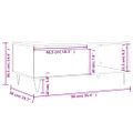 vidaXL Konferenčný stolík betónový sivý 90x50x36,5 cm spracované drevo