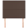 vidaXL Čelo postele hnedé 90x5x118/128 cm umelá koža