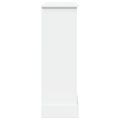vidaXL Obloženie krbu biele 90x30x90 cm kompozitné drevo