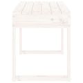 vidaXL Záhradná lavica biela 80x38x45 cm masívna borovica
