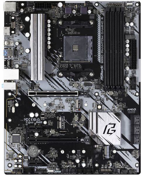 ASRock B550 Phantom Gaming 4 / AMD B550 / AM4 / 4x DDR4 DIMM / HDMI / 2x M.2 / ATX Základní deska, AMD B550, AM4, 4x DDR4 DIMM (max. 128GB), 2x M.2, HDMI, ATX