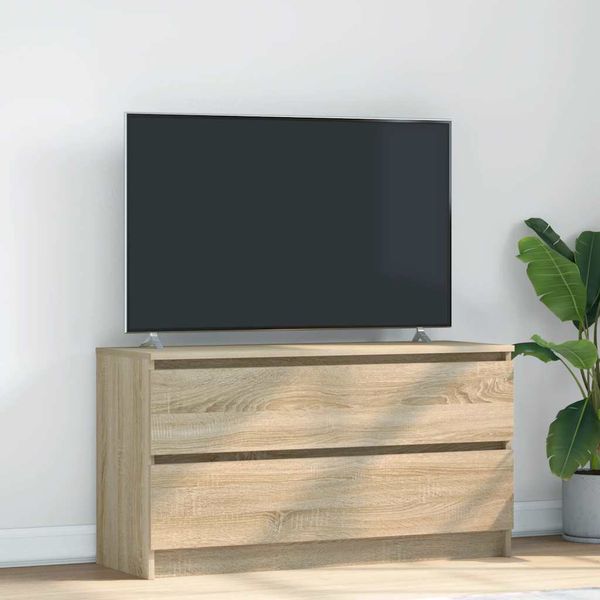 vidaXL TV skrinka Dub Sonoma 100x35x54 cm Konštrukcia dreva