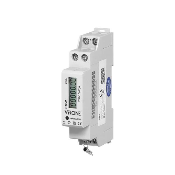 Elektromer 1F na DIN lištu digitálny VIRONE EM-2 40A