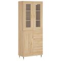 vidaXL Vysoká skrinka dub sonoma 69,5x34x180 cm spracované drevo