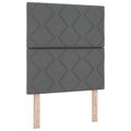 vidaXL Ottoman posteľ s matracom a LED Tmavosivá 80 x 200 cm Látka