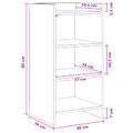 vidaXL Servírovacia skriňa Biela 40 x 36 x 80 cm Kompozitné drevo