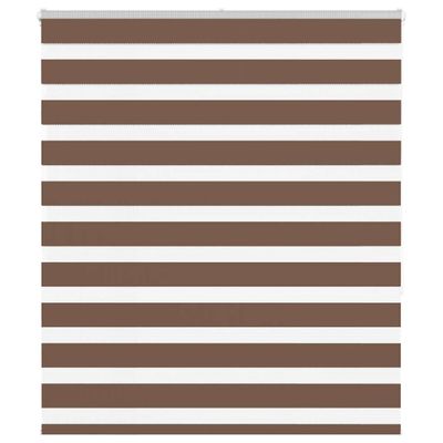 vidaXL Zebra roleta hnedá 135x150 cm šírka látky 130,9cm polyester