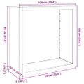 vidaXL Regál na krbové drevo 100x40x100 cm, pozinkovaná oceľ