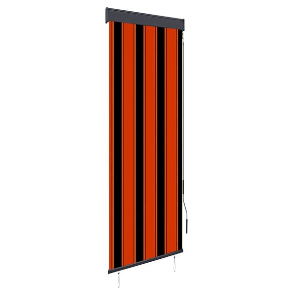 vidaXL Vonkajšia zatemňovacia roleta 60x250 cm oranžová a hnedá