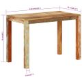 vidaXL Jedálenský stôl 110x55x76 cm masívne recyklované drevo