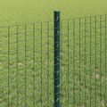 vidaXL Zvarené pletivo s podperami 10 x 0,8 m PVC potiahnutá oceľ