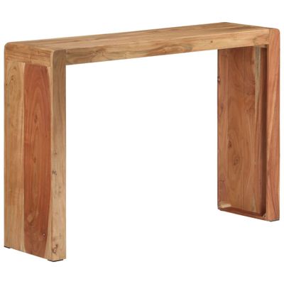 vidaXL Konzolový stolík 110x30x76 cm masívne akáciové drevo