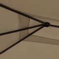 vidaXL Altánok 3x4x2,6 m sivohnedý 160 g/m²