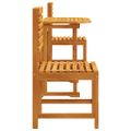 vidaXL Záhradný bistro set 3 ks Hnedá Pevné akáciové drevo