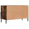 vidaXL TV skrinka dymový dub 80x36x50 cm spracované drevo