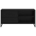 vidaXL TV skrinka 100 x 36 x 49,5 cm Čierny dub Kompozitné drevo