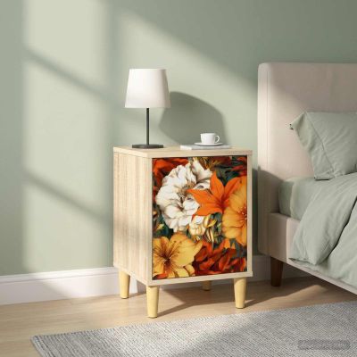vidaXL Nočný stolík GENNEP 2 ks Dub sonoma 36 x 33 x 50 cm