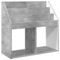vidaXL Detský regál Betónová šedá 72,5 x 29,5 x 69 cm Kompozitné drevo