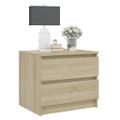 vidaXL Nočné stolíky 2 ks, dub sonoma 50x39x43,5 cm, kompozitné drevo