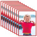 vidaXL Fotorámiky na stenu alebo stôl 10 ks červené 18x24 cm MDF
