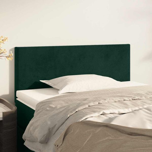 vidaXL Čelo postele tmavozelené 100x5x78/88 cm zamat