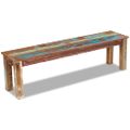 vidaXL Lavička, recyklovaný masív 160x35x46 cm