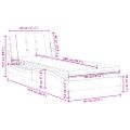 vidaXL Rám postele bez matraca Zadar hnedá 80x200 cm umelá koža