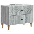 vidaXL Nočný stolík Sivá sonoma 62 x 34,5 x 48 cm Kompozitné drevo