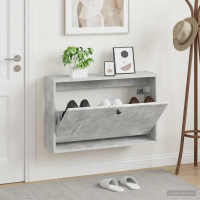 vidaXL Nástenný botník BREDA 71 x 17 x 43 cm Kompozitné drevo