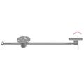 vidaXL Ťahový pánt 2 pcs Strieborná 190 mm Železo