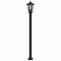 vidaXL Vonkajšia stojaca lampa čierna 120 cm nehrdzavejúca oceľ