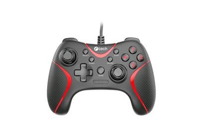 Gamepad C-TECH Theon pre PC/PS3, 2 programovateľné makro tlačidlá, 2x analóg, X-input, vibračné, 1,8
