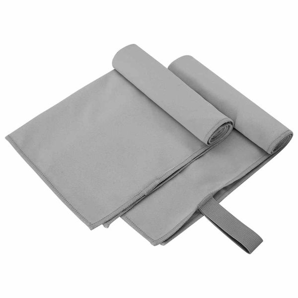 vidaXL Športové uteráky 2 pcs Tmavo šedá 50 x 30 cm
