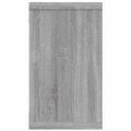 vidaXL Kockové police 4 ks sivé sonoma 80x15x26,5 cm spracované drevo