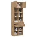 vidaXL Úložný kabinet so policami Dub artisan 70 x 42,5 x 225 cm