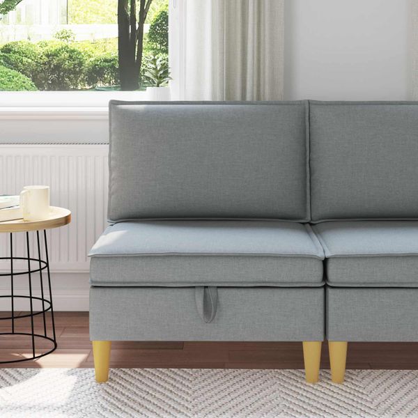 vidaXL Sofa s úložným priestorom Látka