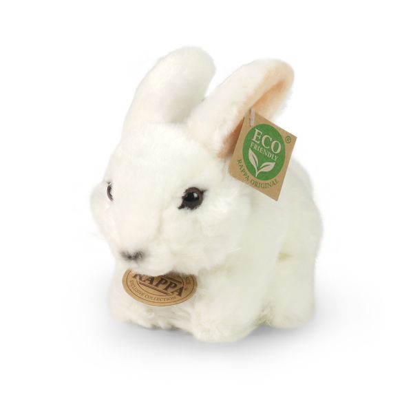 Plyšový králik biely 18 cm ECO-FRIENDLY