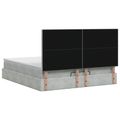 vidaXL Polohovací postel s matrací Svetlosivá 140 x 190 cm Zamat