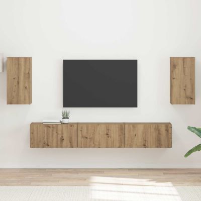 vidaXL Zostava TV skriniek 5 pcs Remeselný dub Kompozitné drevo