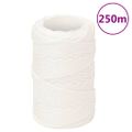 vidaXL Lodné lano biele 2 mm 250 m polypropylén