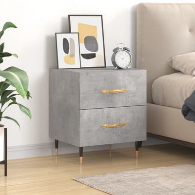vidaXL Nočný stolík betónovo sivý 40x35x47,5 cm kompozitné drevo