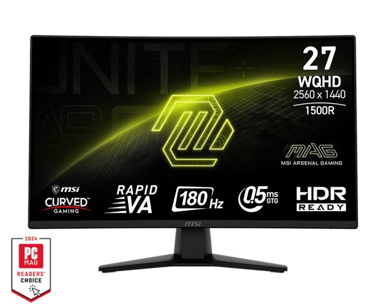 MSI MAG/274CQF/27''/VA/QHD/180Hz/0,5ms/Čierna/3R