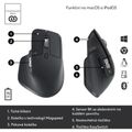 LOGITECH MX Master 3S, Bezdrôtová myš, graphite