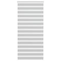 vidaXL Zebra roleta svetlosivá 110x200cm šírka látky 105,9cm polyester
