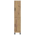 vidaXL Highboard Remeselný dub 34,5 x 34 x 180 cm Kompozitné drevo