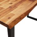vidaXL Záhradná lavička so živou hranou 110x35x80 cm akáciový masív
