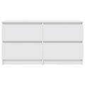 TV Skrinka vidaXL Biela 100x35x54 cm Drevo