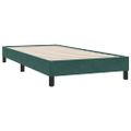 vidaXL Posteľný rám boxsping s matracom tmavozelený 100x210 cm zamat
