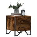 vidaXL Nočné stolíky 2 ks dymový dub 40x41x40 cm kompozitné drevo