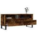 vidaXL TV skrinka dymový dub 100x34,5x44,5 cm kompozitné drevo